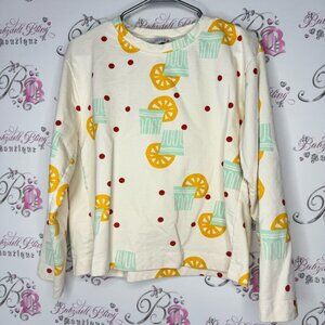 Compañia fantastica sweater drinks 🍹 summer Graphic Lemonade Print Sweatshirt